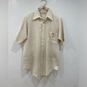 McDonald’s vintage 1976 button down short sleeve shirt